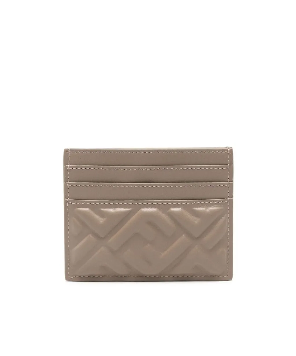 Flat Card Case With Ff Motif