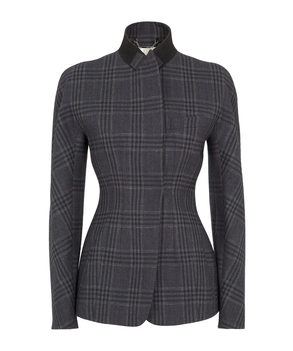 Checked Tailored Blazer
