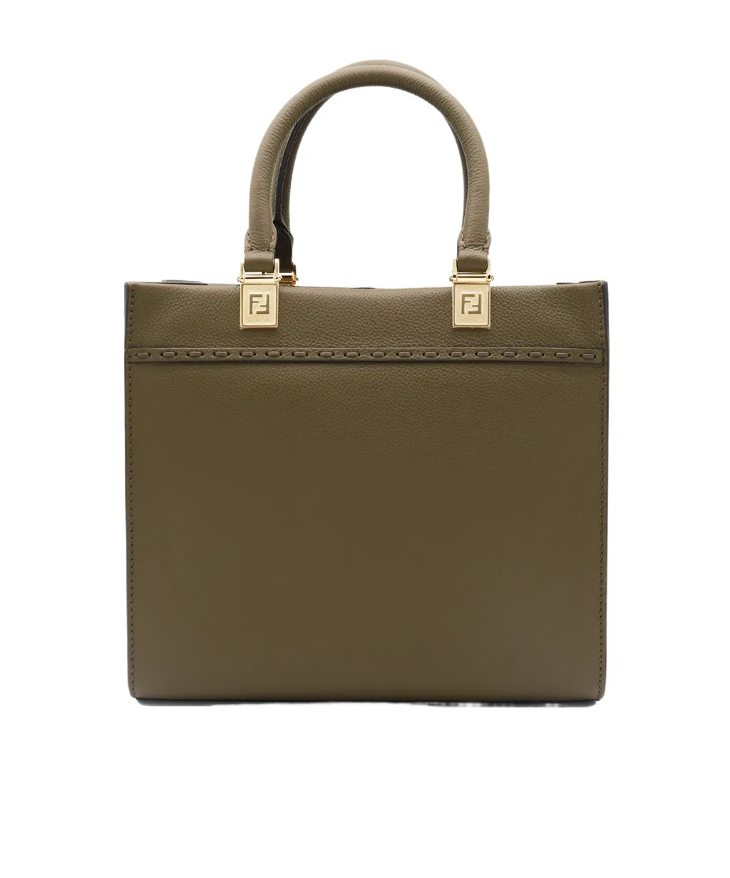 Logo Detailled Top Handle Bag