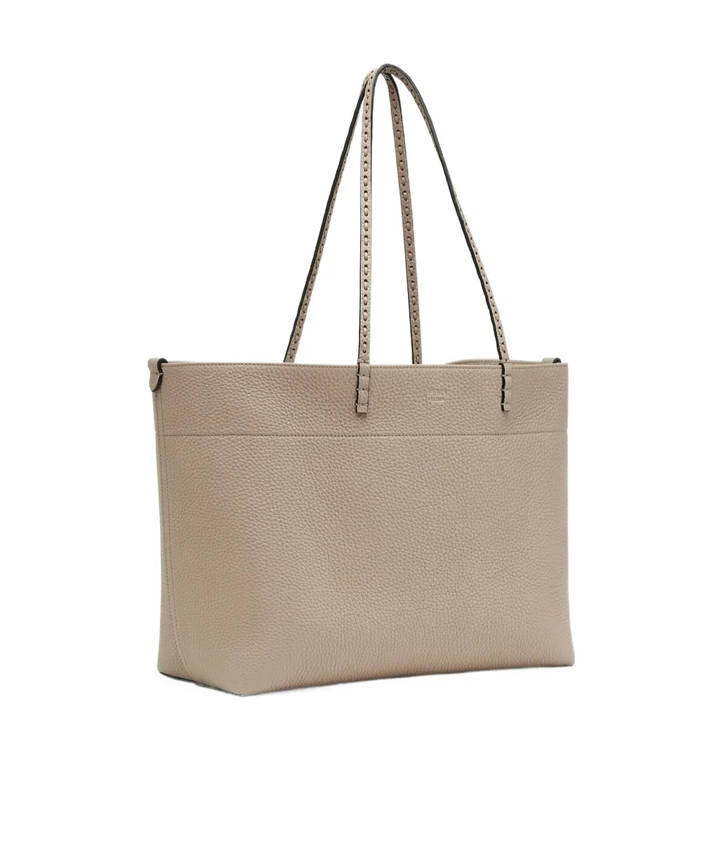 Roll Logo Embossed Shoulder Bag