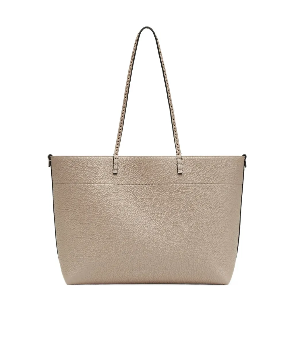 Roll Logo Embossed Shoulder Bag