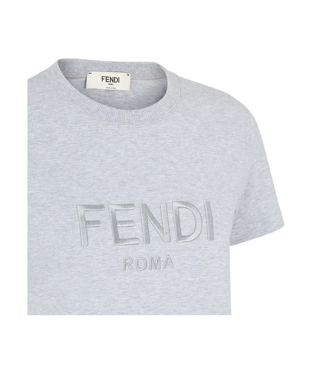 Logo Embroidered Crewneck T-Shirt