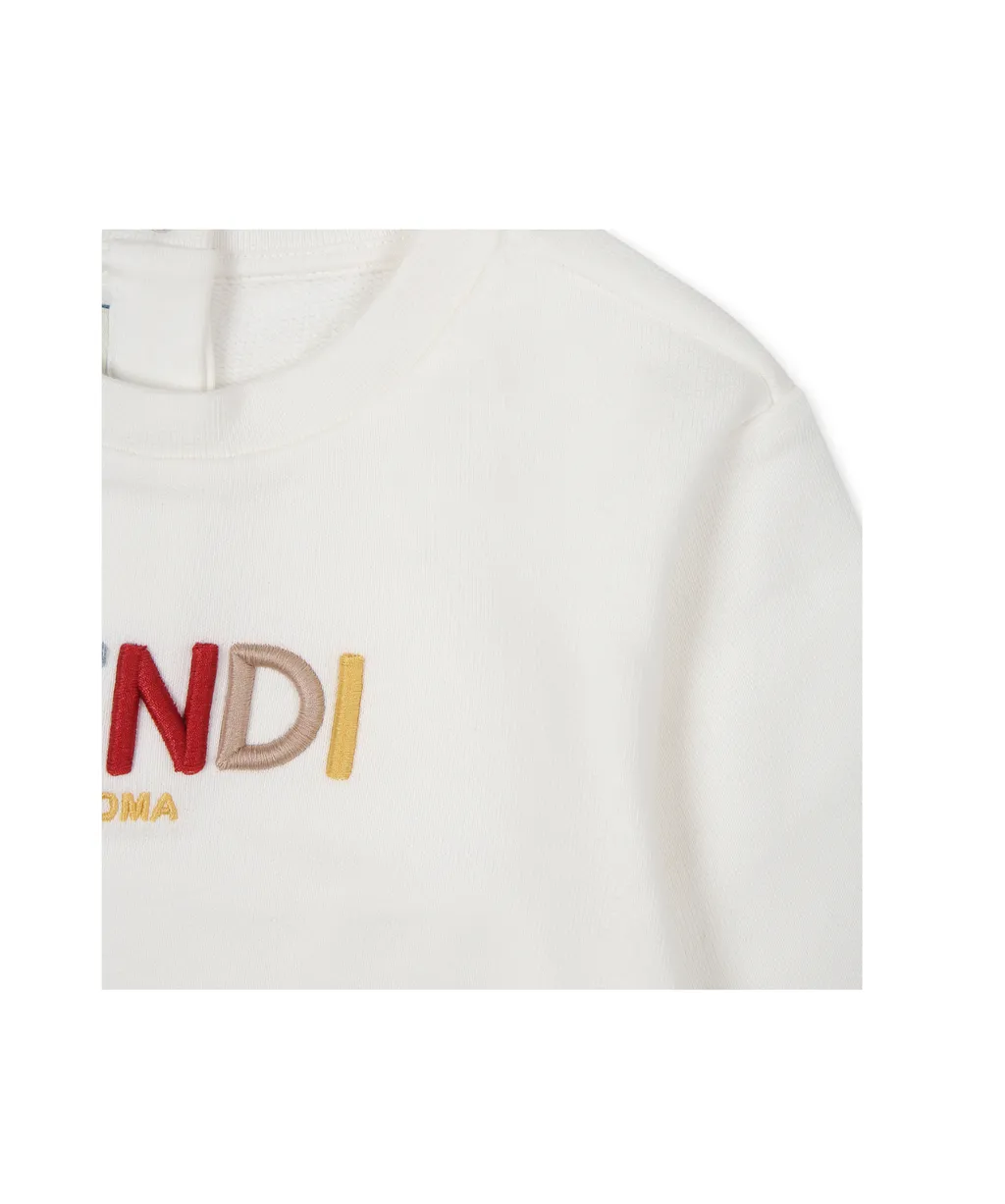 Logo Embroidered Crewneck Sweatshirt