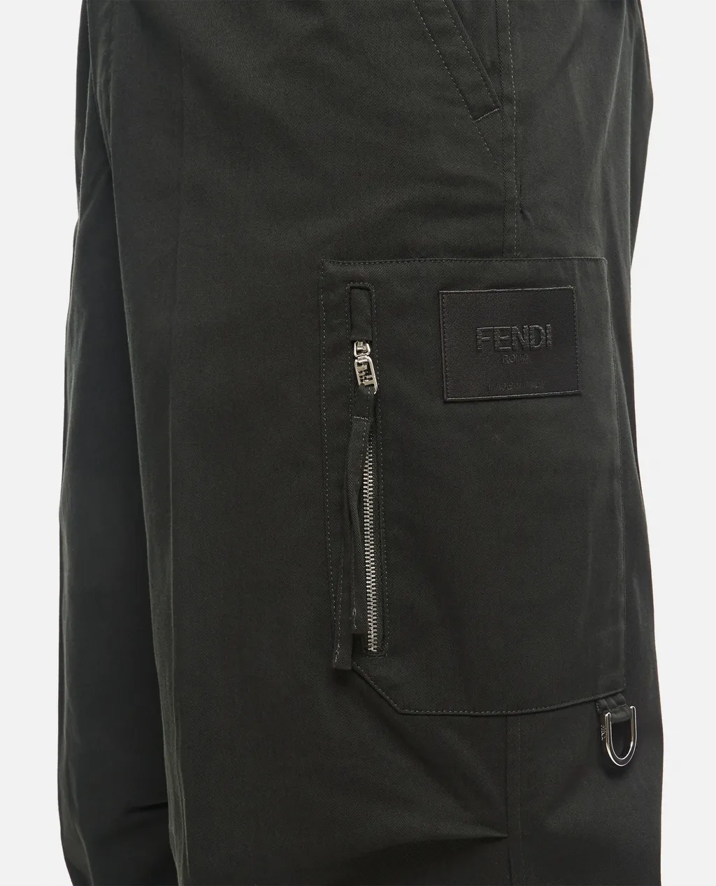 Logo Patch Straight-Leg Trousers