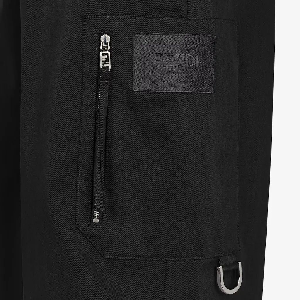 Logo Patch Straight-Leg Pants