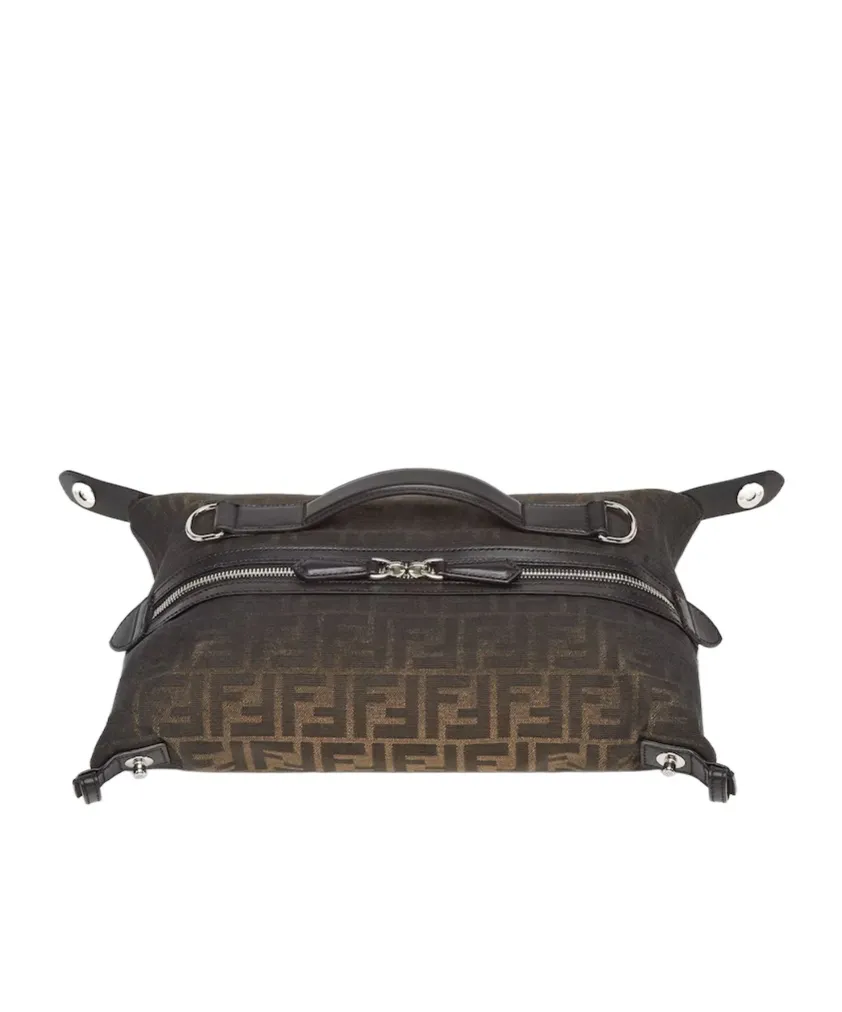 Ff Jacquard Eclissi Siesta Small Clutch Bag