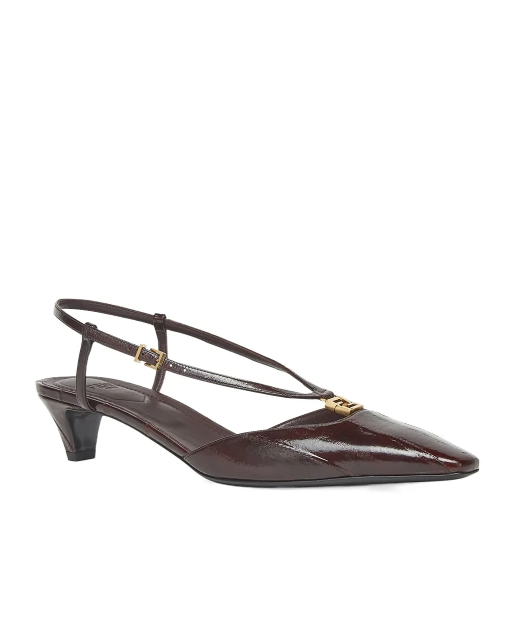 Eel Leather Slingbacks