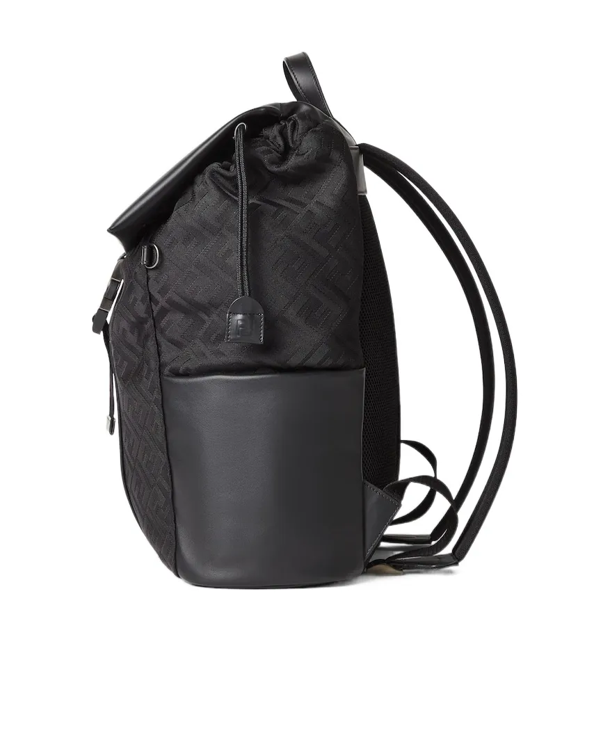 Flux Ff Motif Drawstring Backpack