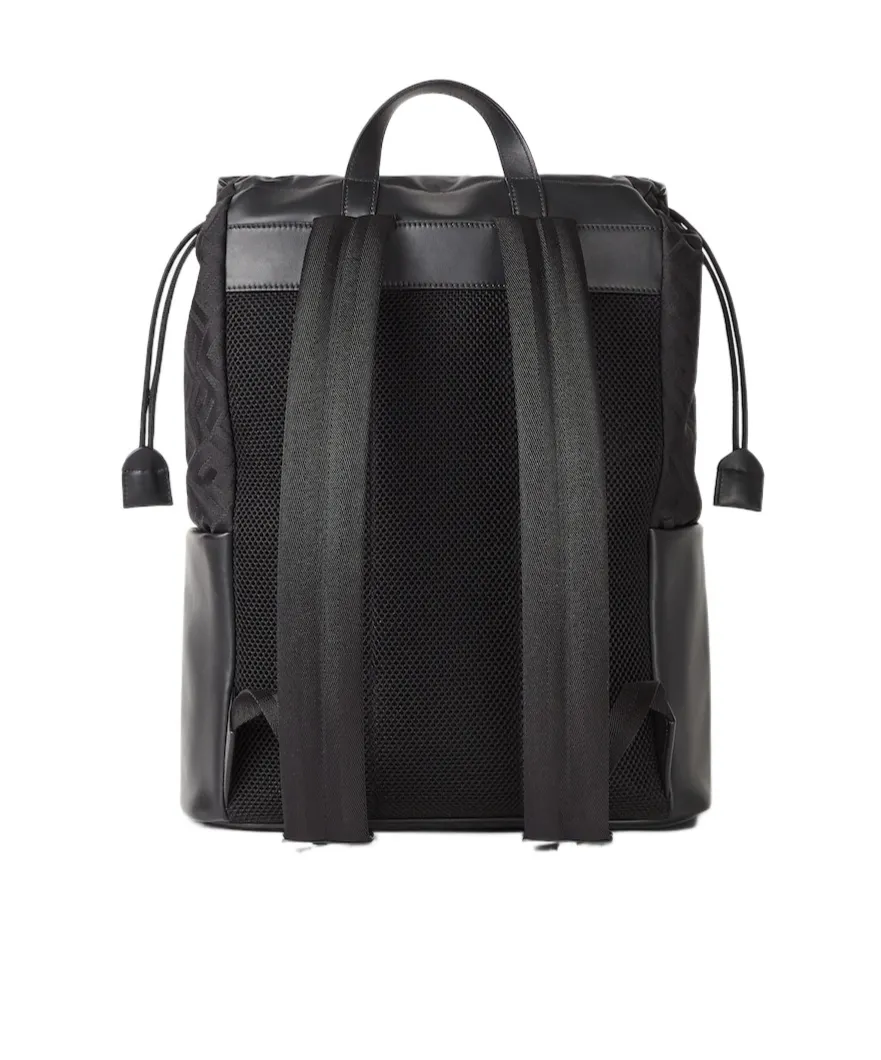 Flux Ff Motif Drawstring Backpack