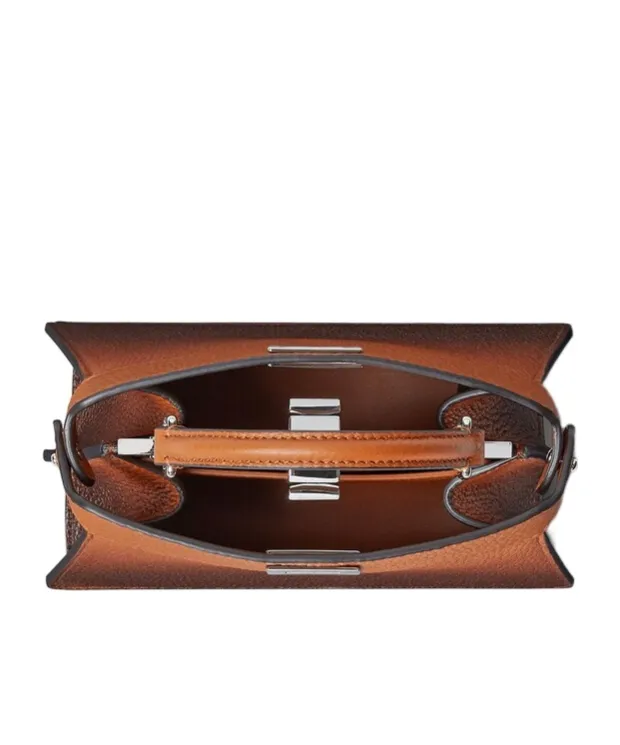 Gradient Leather Top Handle Bag