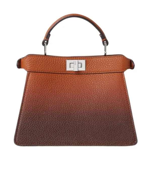 Gradient Leather Top Handle Bag
