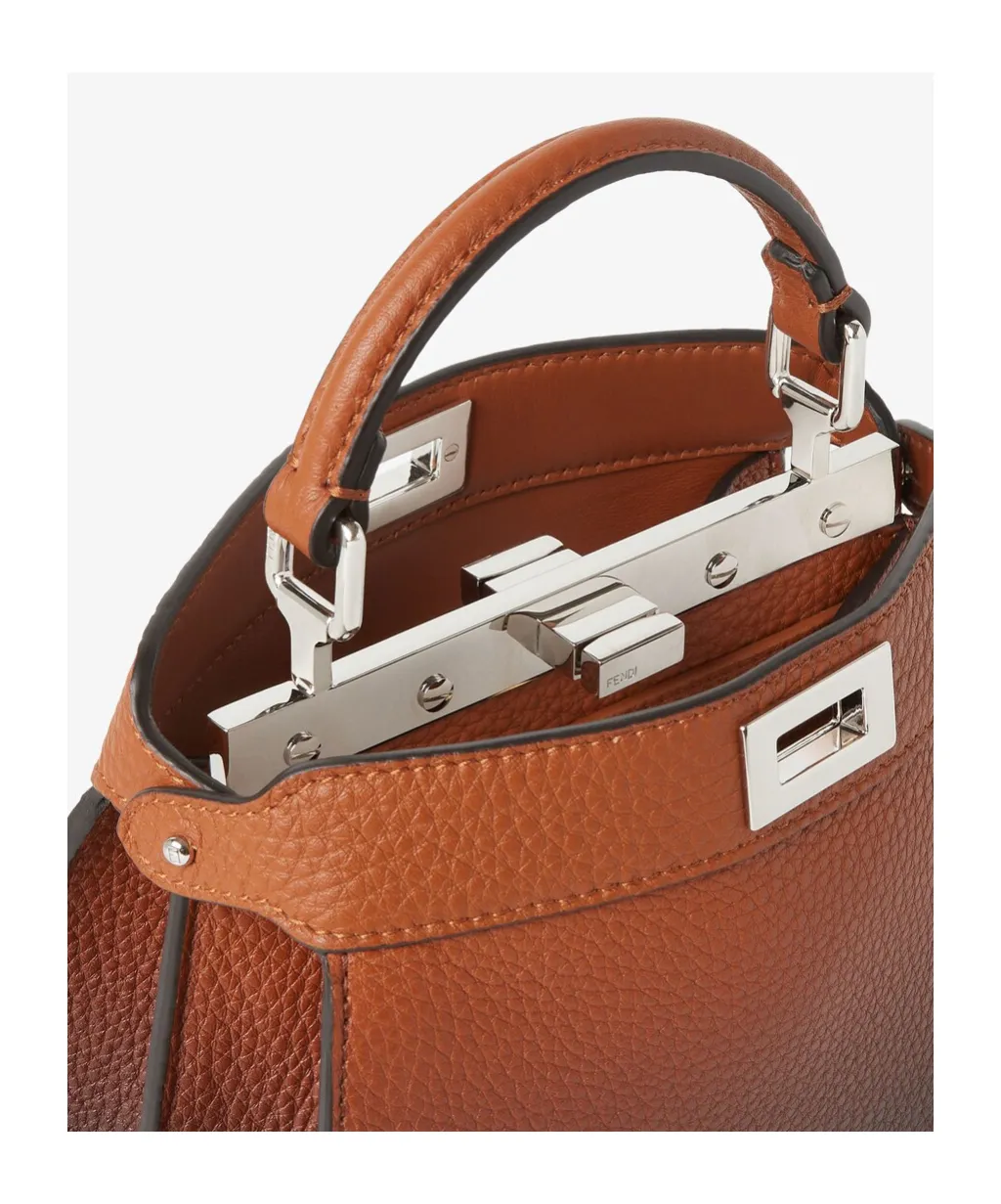 Gradient Leather Top Handle Bag