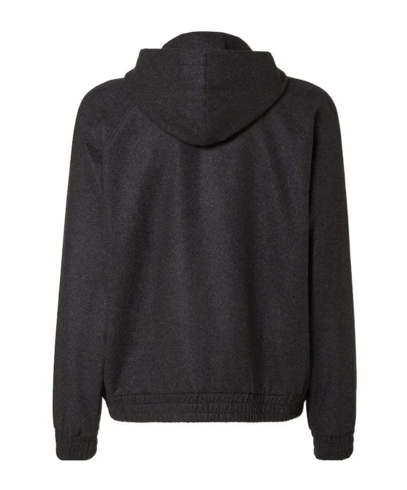 Ff Plaque Zip-Up Hoodie