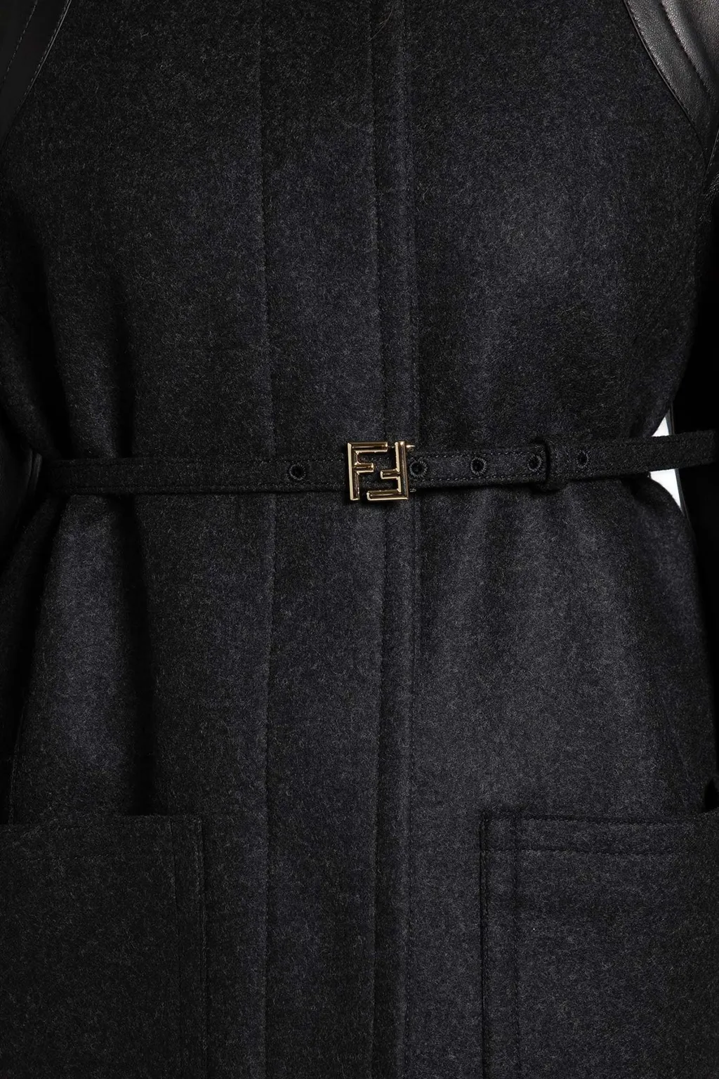 Single-Breasted Crewneck Jacket