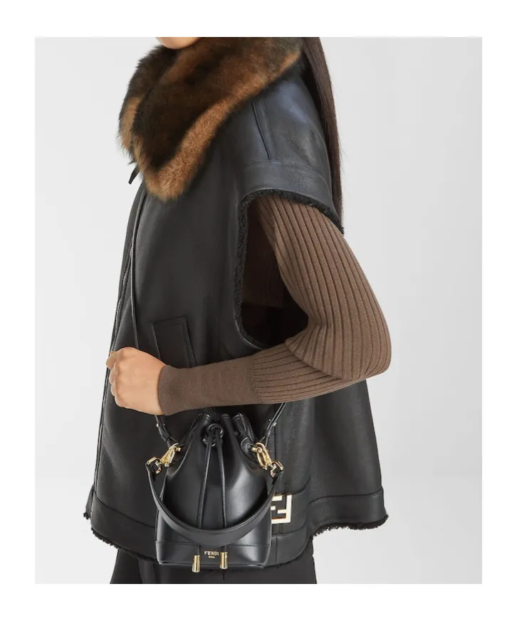 Mon Tresor Drawstring Mini Bucket Bag