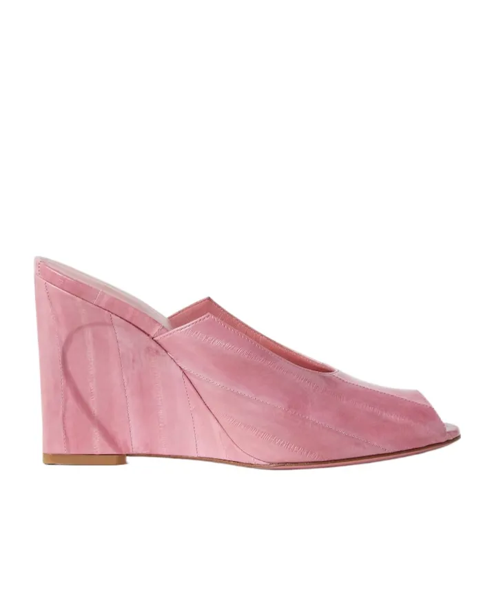 Arco Wraparound Wedge Peep-Toe Sandals