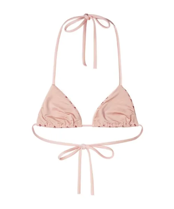 Foulard Printed Halterneck Bikini Top