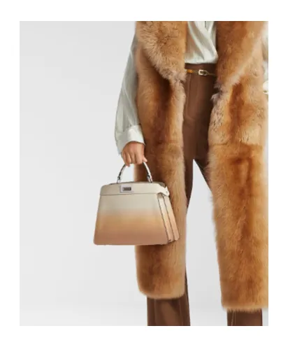 Small Peekaboo Gradient-Effect Tote Bag