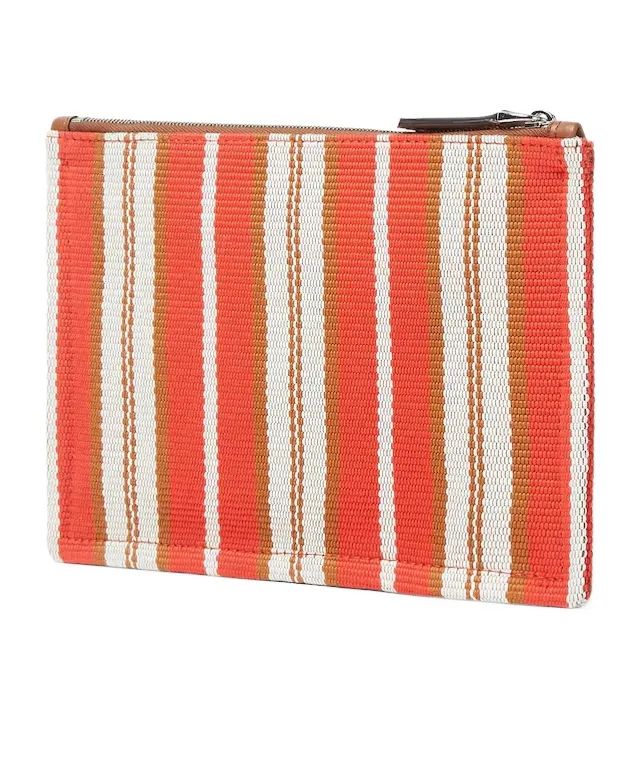 Striped Canvas Pouch