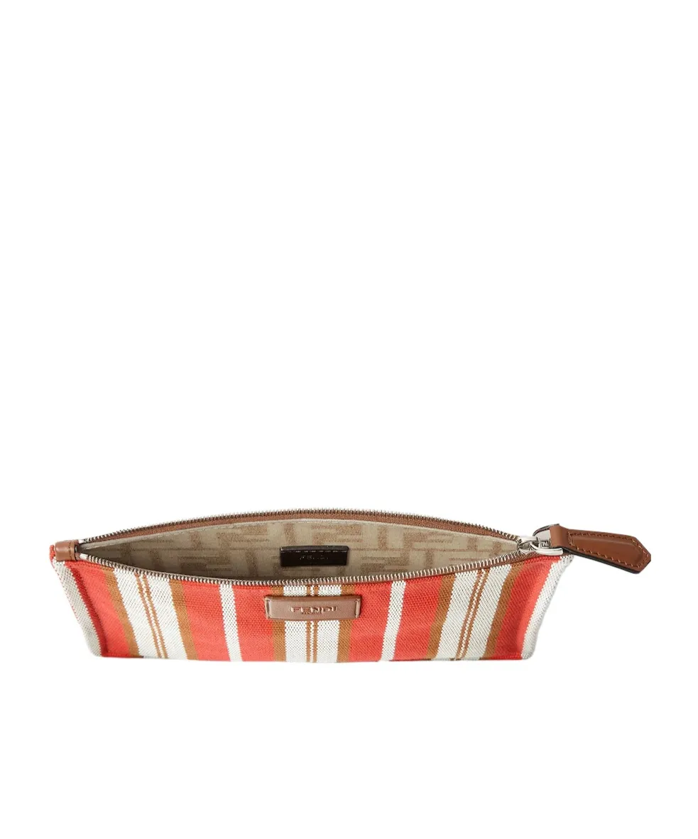 Striped Canvas Pouch
