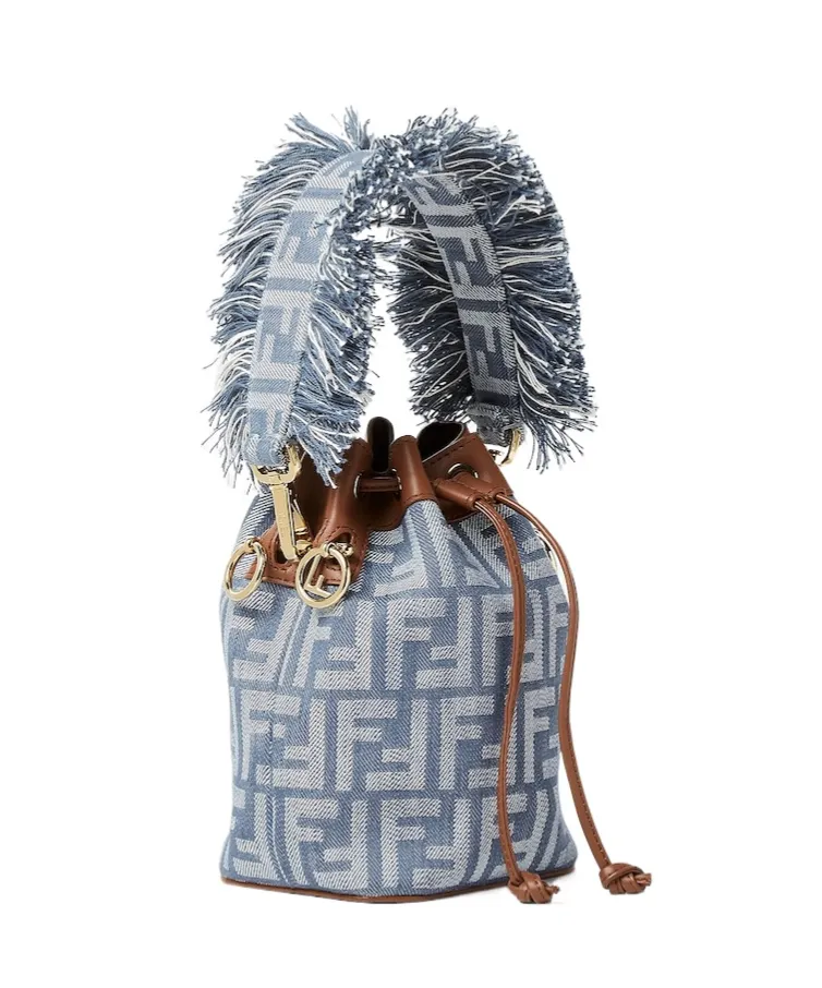 Mon Tresor Ff Jacquard Mini Tote Bag