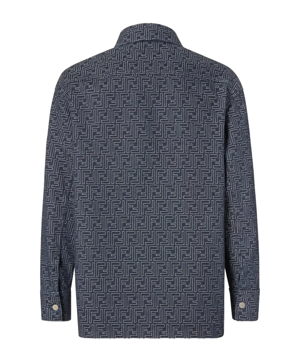 Ff Jacquard Denim Jacket