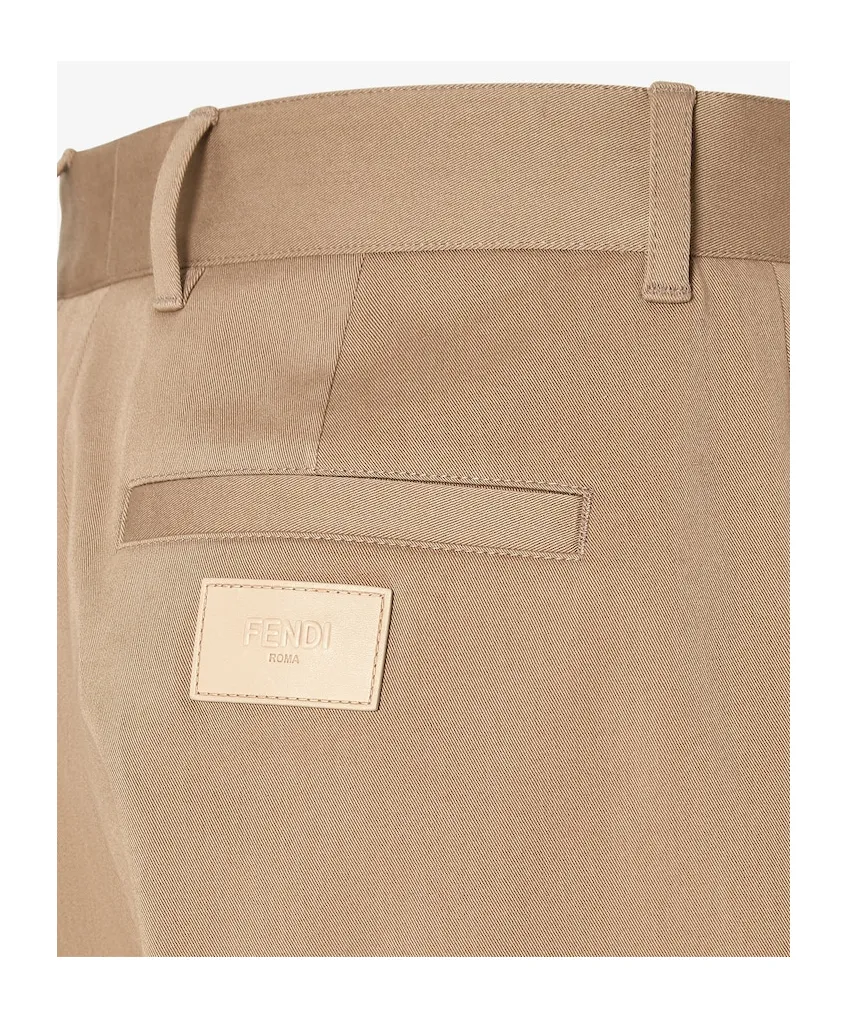 Tapered-Leg Tailored Cigarette Trousers