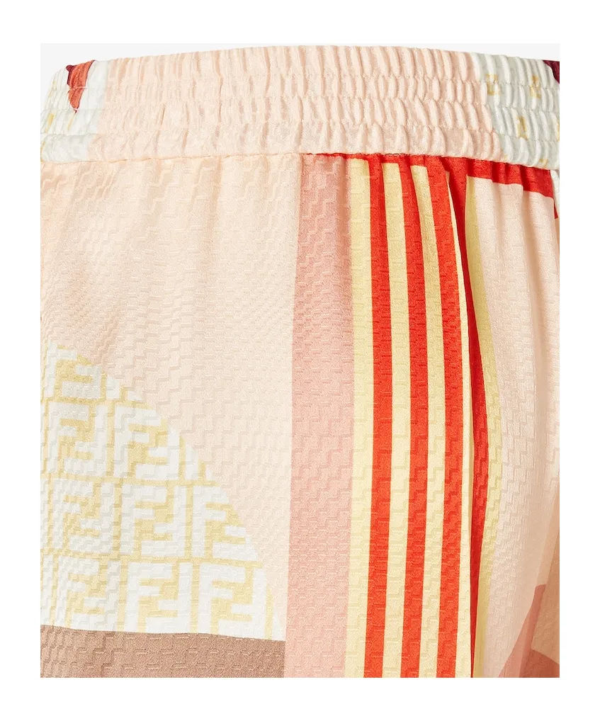 Abstract Print Wide-Leg Pants