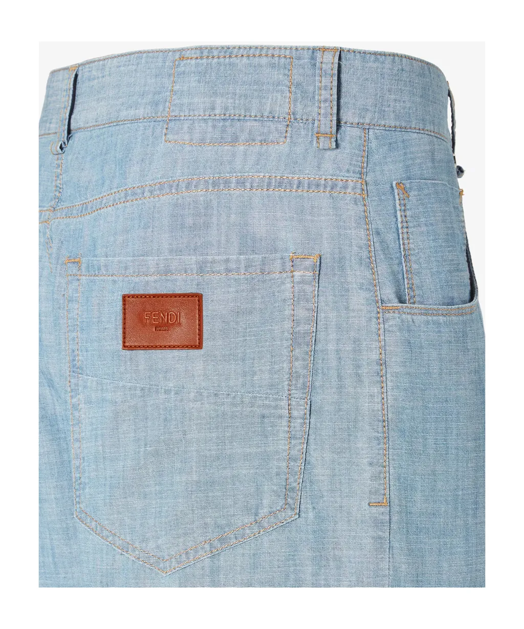 Straight-Leg Long Jeans