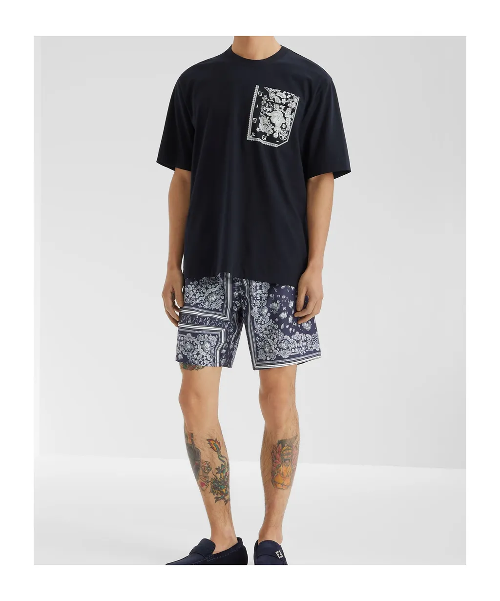 Bandana Printed Crewneck T-Shirt