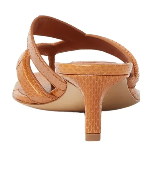 Medium-Heeled Thong Sandals
