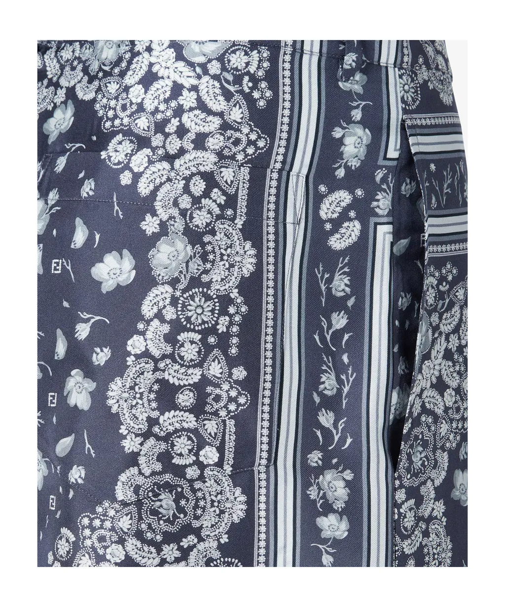 Bandana Printed Bermuda Shorts