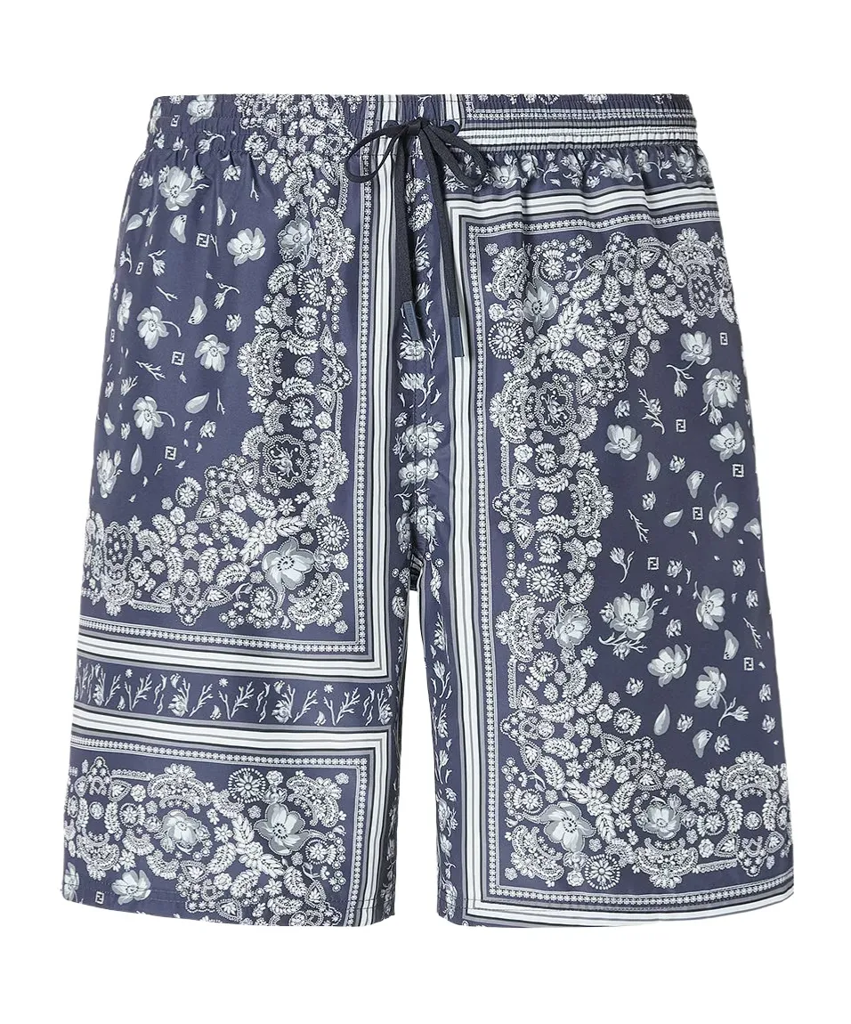 Printed Nylon Shorts