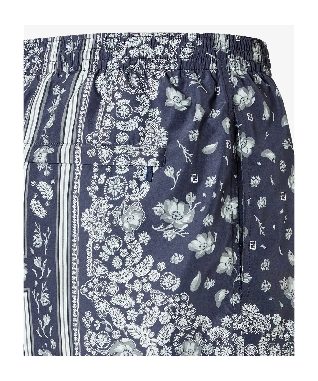 Printed Nylon Shorts