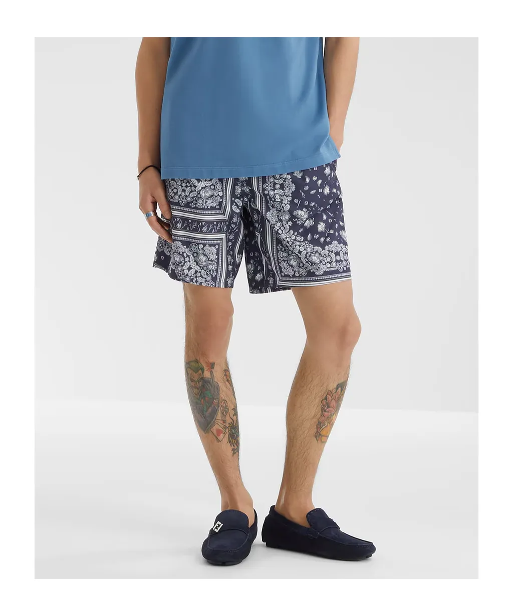 Printed Nylon Shorts