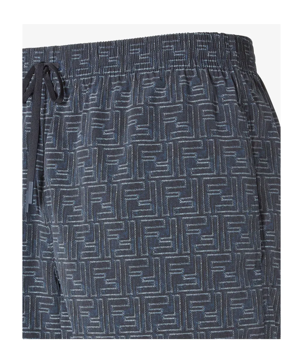 Ff Printed Drawstring Swim Shorts