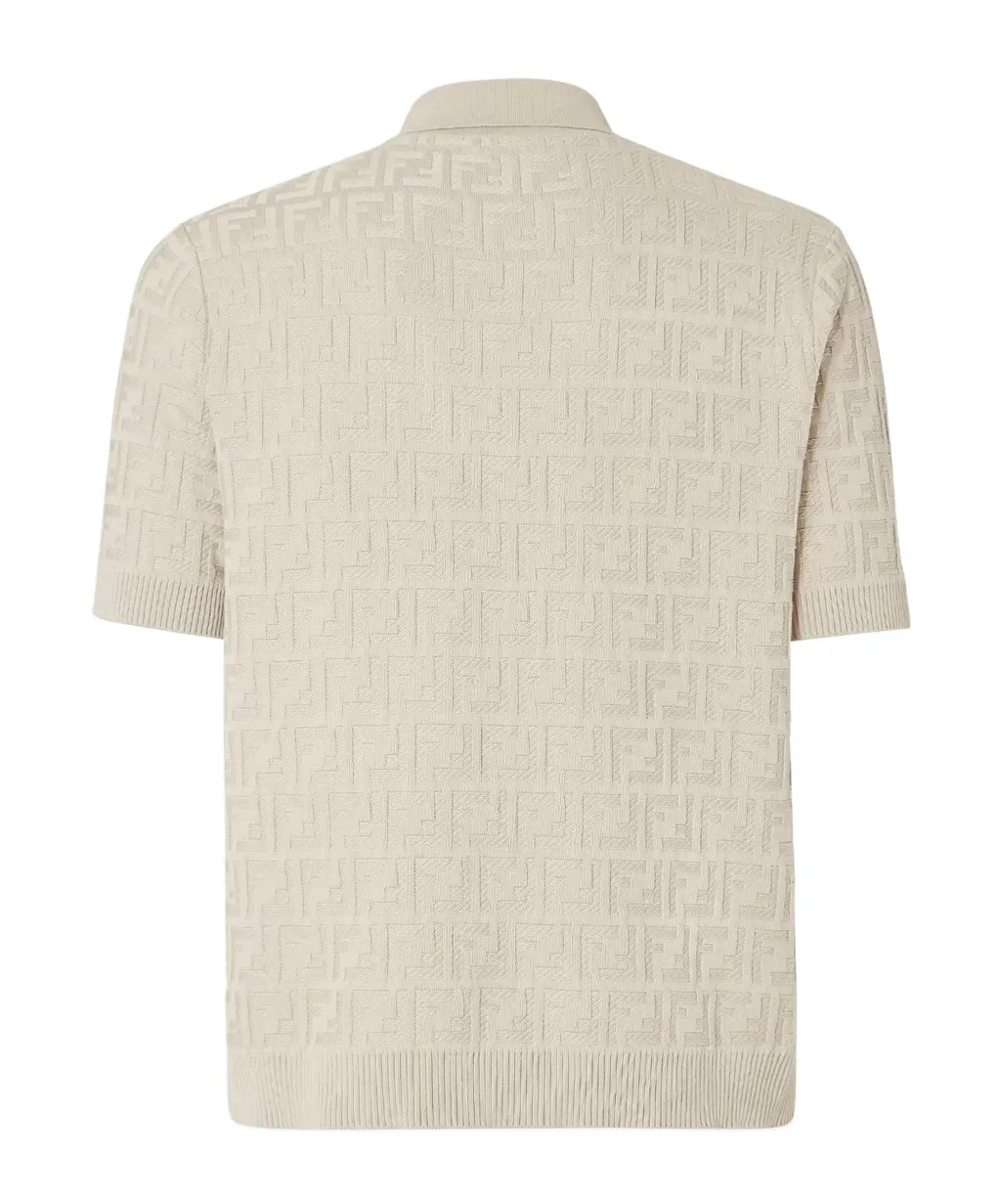 All-Over Ff Logo Short-Sleeved Polo Shirt