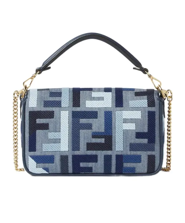 Baguette Ff Embroidered Mini Tote Bag