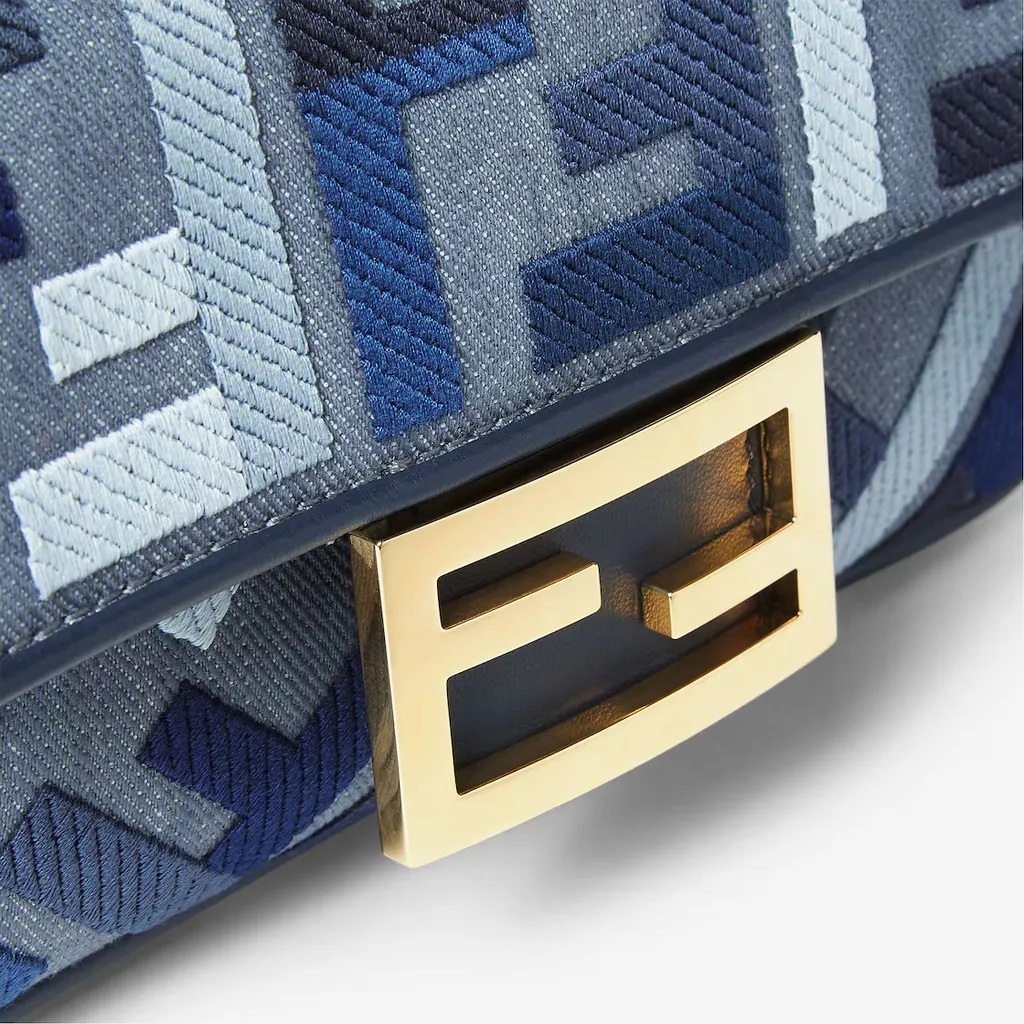 Baguette Ff Embroidered Mini Tote Bag