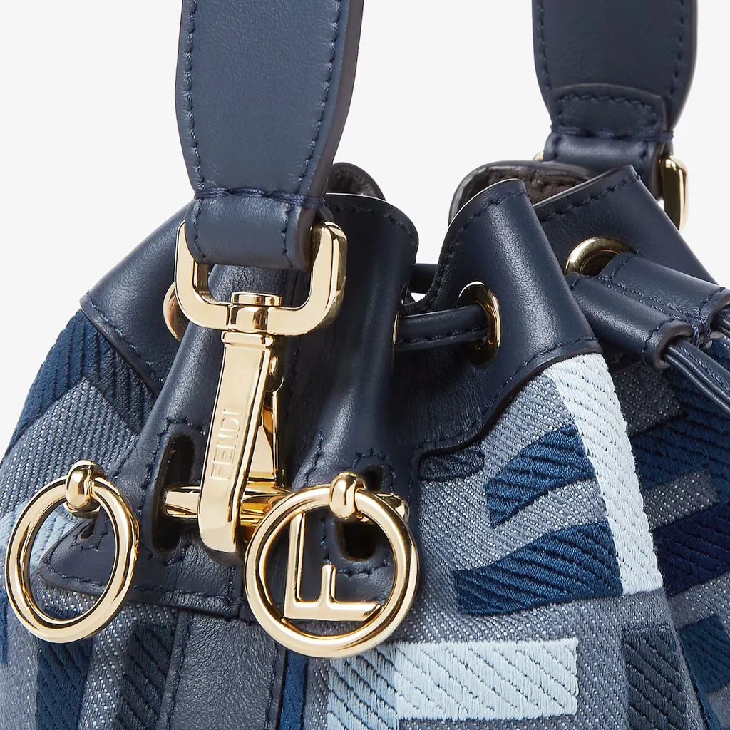Mon Tresor Ff Embroidered Bucket Bag