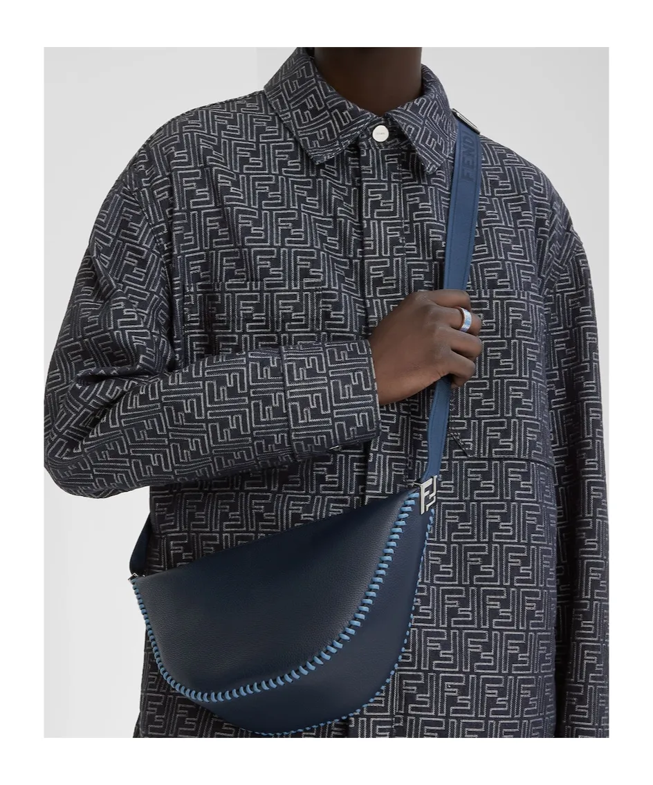 Melon Zip-Up Small Messenger Bag