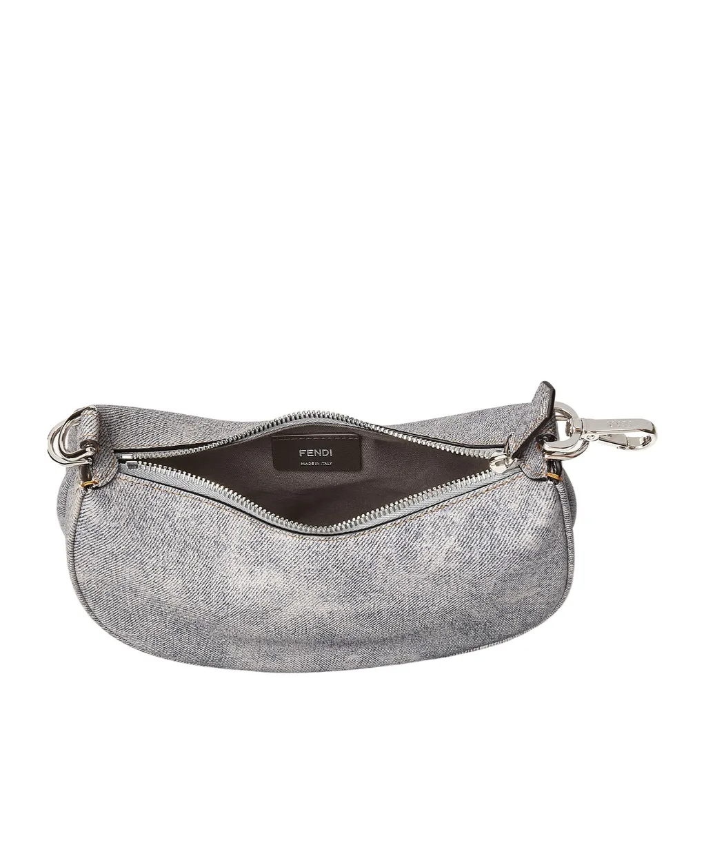 Fendigraphy Logo Lettering Mini Hobo Bag