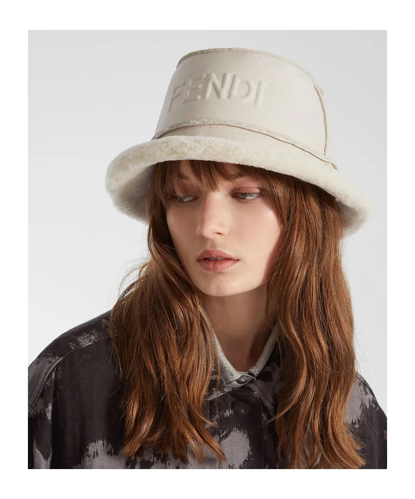 Nappa Shearling Bucket Hat