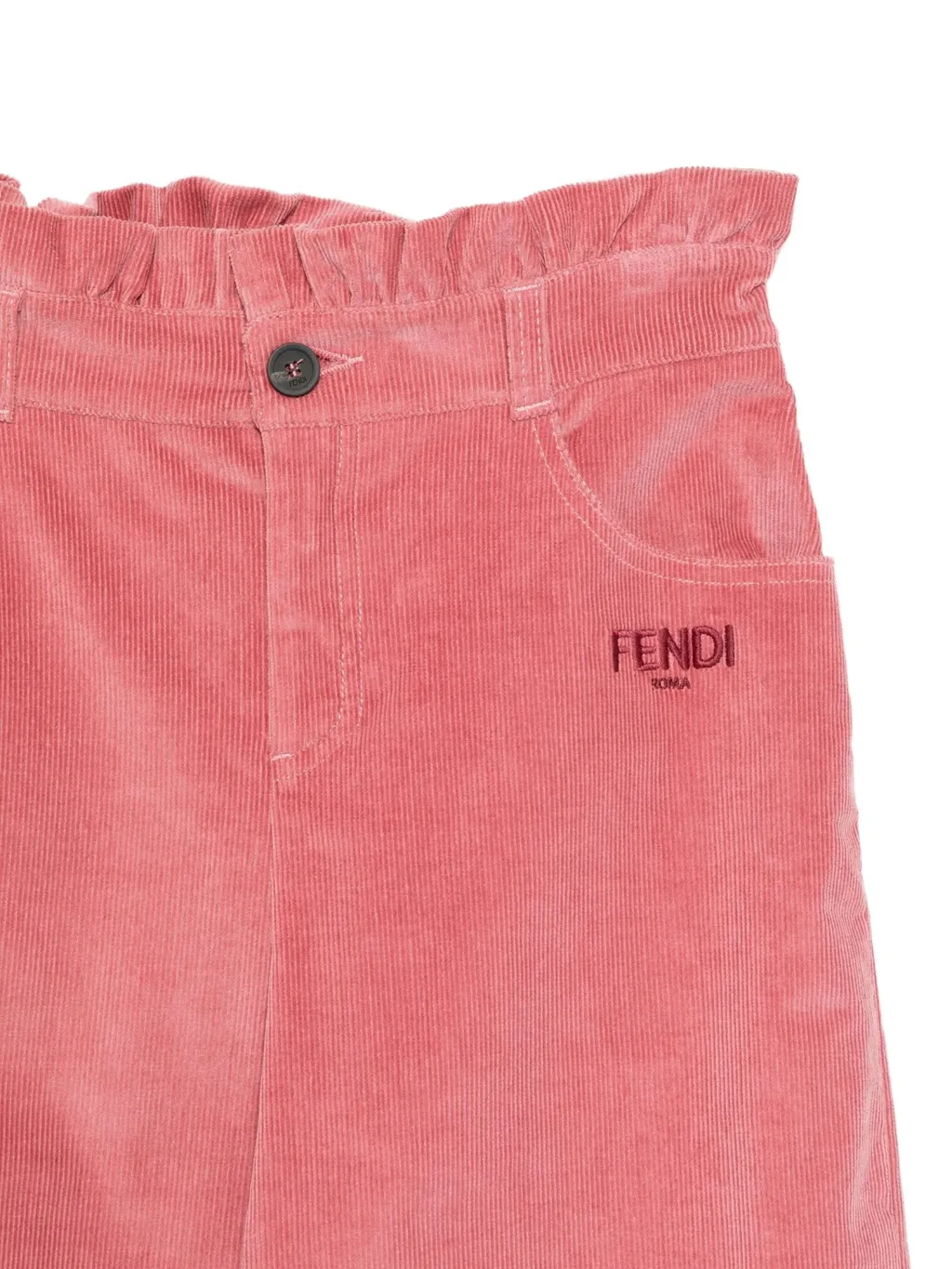 Ruffled Corduroy Trousers
