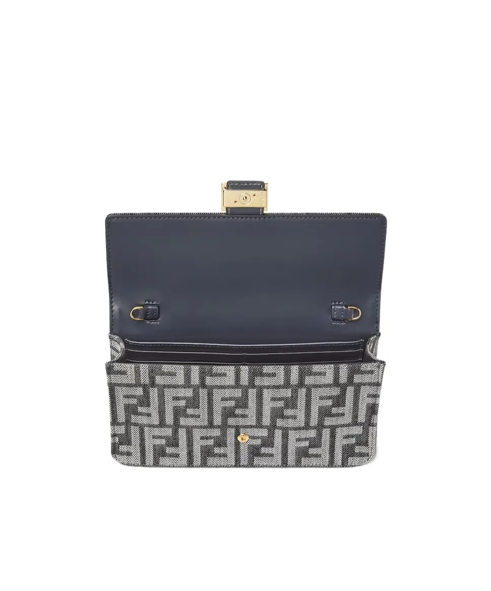 Baguette Ff Jacquard Chain-Linked Wallet