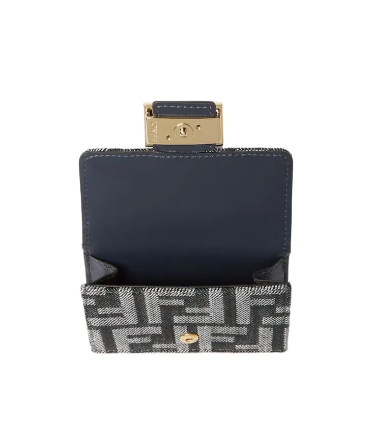Baguette Ff Jacquard Micro Trifold Wallet