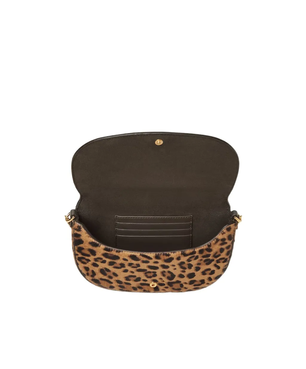 Fendigraphy Leopard Printed Chained Wallet