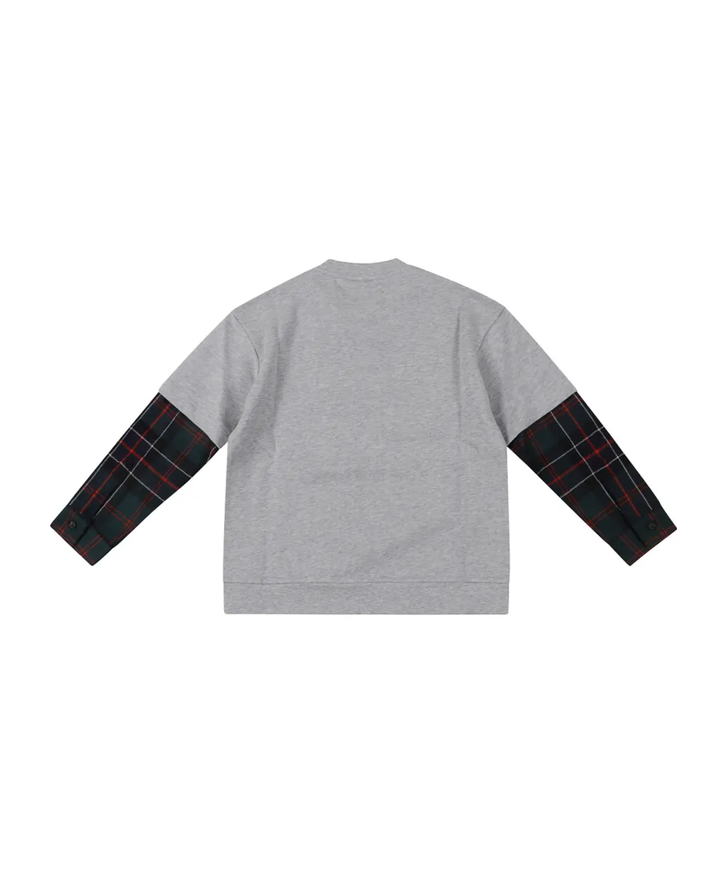 Kids Panelled Crewneck Sweatshirt