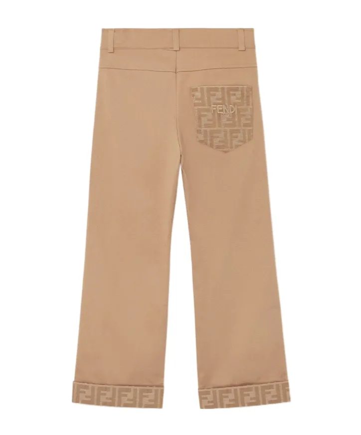 Ff Logo Gabardine Pants
