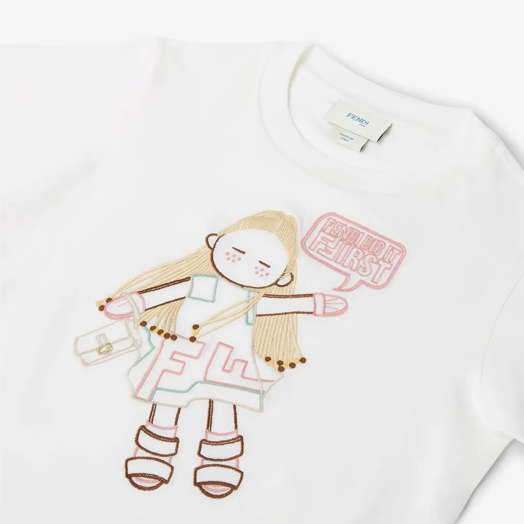 Junior T-Shirt With Multicolor Charms